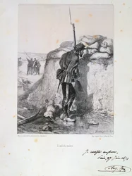 Belejring af Paris, fransk-preussisk krig, 1870 1871.