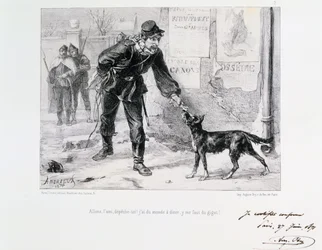Belejring af Paris, fransk-preussisk krig, 1871.