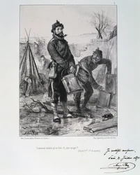 Soldater fra Nationalgarden, belejringen af Paris, 1870-1871