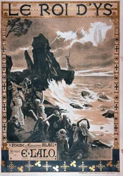 Plakat til operaen Le Roi dYs af Edouard Blau og Edouard Lalo, 1888
