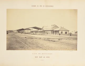 Montargis station, udsigt over sporet