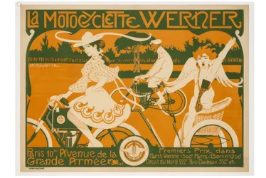 Werner-motorcyklen. Paris, 10 Avenue de la Grande Armée. 1. pris i Paris-Wien 1500 km, Paris-Berlin 1200 km