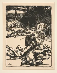 Apr?s le combat (After the Battle), fra La Guerre de 1914, første serie, nr.14