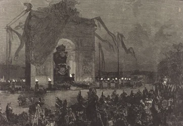 Victor Hugos begravelse. Vågen, 1885.