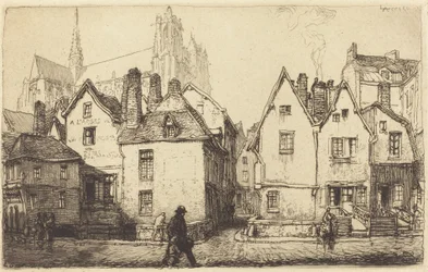 Gamle huse i Amiens Gamle huse i Amiens, 1907.