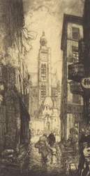 Rue de la Montagne-Sainte-Genevieve, Paris, 1906.