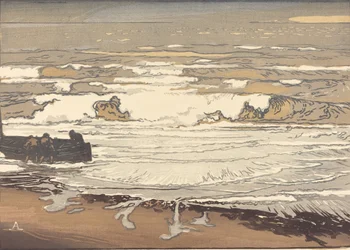 Udfoldede bølger, oversvømmelse i september, 1901 Les Vagues udsættende, 1901.