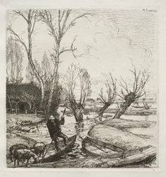 I den oversvømmede Marsh: Hyrdinden