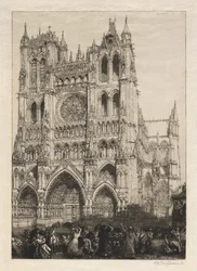 Amiens-katedralen, inventardag, 1887.
