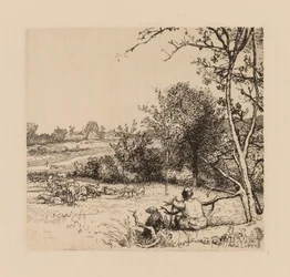 Auguste Lepère: Det væltede æbletræ (Picardie)