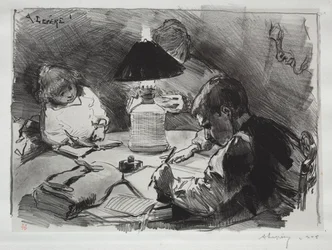 Omkring lampen, 1891.