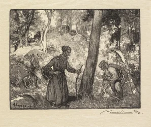 Fontainebleau Forest: Svampejægere ved Rocher Bernard