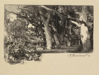 Fontainebleau Forest: Middag under træerne