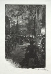 Boulevard Montmartre, aften