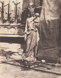 [Skulptur af Jomfru og Barn, Notre Dame, Paris], 1853-1854.