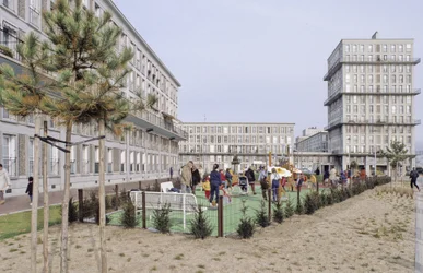 Boligbyggeri i Le Havre (Seine Maritime). Byen blev optaget på UNESCO