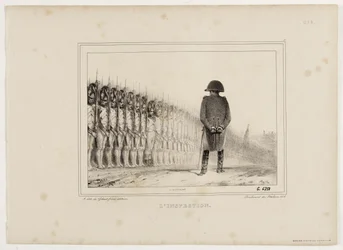 Litografialbum fra 1833, nr. 5: Inspektionen