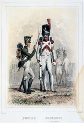Grenader og Elev af 3. Regiment, 1859.