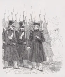 Den gamle korporal fra The Complete Works of Béranger, 1836.