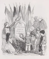 The Tombs of July fra The Complete Works of Béranger, 1836.