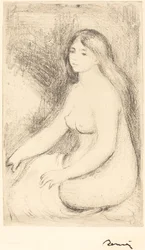 Siddende bader (Baigneuse assise)