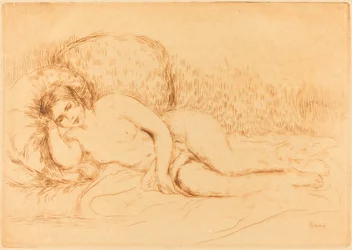 Kvinde tilbagelænet (Femme sofa)