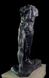 Den gående mand. Bronzeskulptur af Auguste Rodin (1840-1917), 1905. Paris, Musée Rodin.