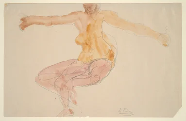Dansende nøgenfigur