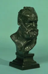 Portræthoved af Victor Hugo (1802-85) (bronze)