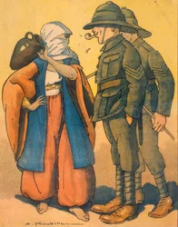 1. Wk. / Mellemøsten / Karikatur / La Baionnette