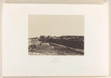 Udsigt over Jerusalem fra Zion Jerusalem. Sions fæstning (titel på objekt)