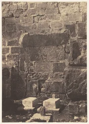Jerusalem. Tempelmuren. Josafats postament