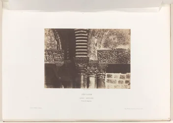 Kapitelen van de Heilig Grafkerk, Jeruzalem Jerusalem. Hellige Grav. Oplysninger om versaler (titel på objekt)