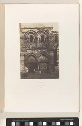 Facaden af ​​Den Hellige Gravs Kirke, Jerusalem Jerusalem. Den hellige grav. Facade (titel på objekt)