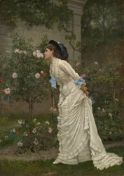 Kvinde og roser, 1879