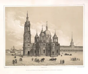 Udsigt over Saint Isaacs-katedralen på Catherine II