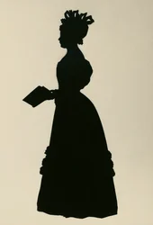 Silhuet af Susan Edmonstone Ferrier, kaldet Susan Ferrier (1782-1854), skotsk forfatter, ca 1830, af Augustin Edouart (1789-1861)