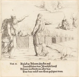 Balaks offer og Bileams profeti, 1548.