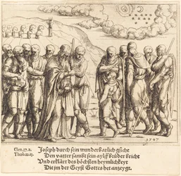 Joseph fortæller om sine drømme, 1547.