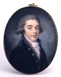 Portræt af en ung mand, ca.1790 (akvarel og gouache)