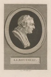 Portræt af J. J. Rousseau