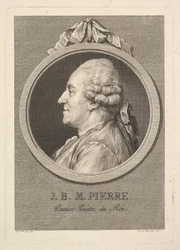 Portræt af Jean-Baptiste-Marie Pierre, 1775.