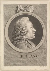 Portræt af Jean-Baptiste Le Blanc, 1750.
