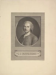 Portræt af Jean-Jacques Rousseau, 1777.