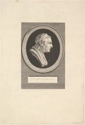 Portræt af Jean-Jacques Rousseau, 1801.