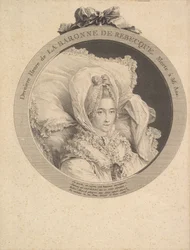 Portræt af baronesse de Rebecque, 1780.