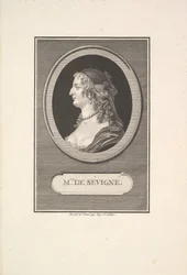Portræt af Marie de Rabutin, Mise de Sévigné, 1802.
