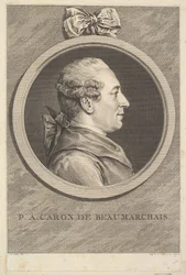Portræt af P.A. Caron de Beaumarchais, 1773.