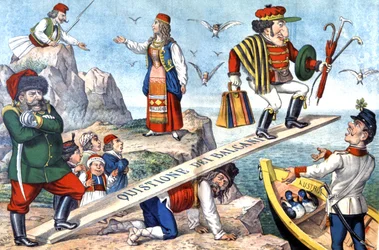 Spørgsmålet om Balkan, ca. 1900 (illustration)
