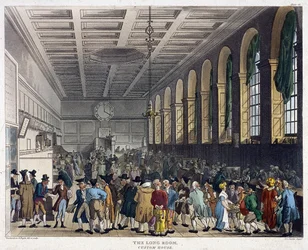 Interiør af Custom House, London, 1808